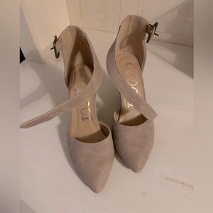 VICI wedge heel, ankle strap, size 6.5